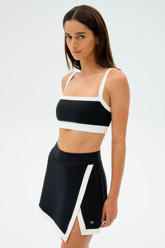 MONAH RIGOR BRA - BLACK/WHITE