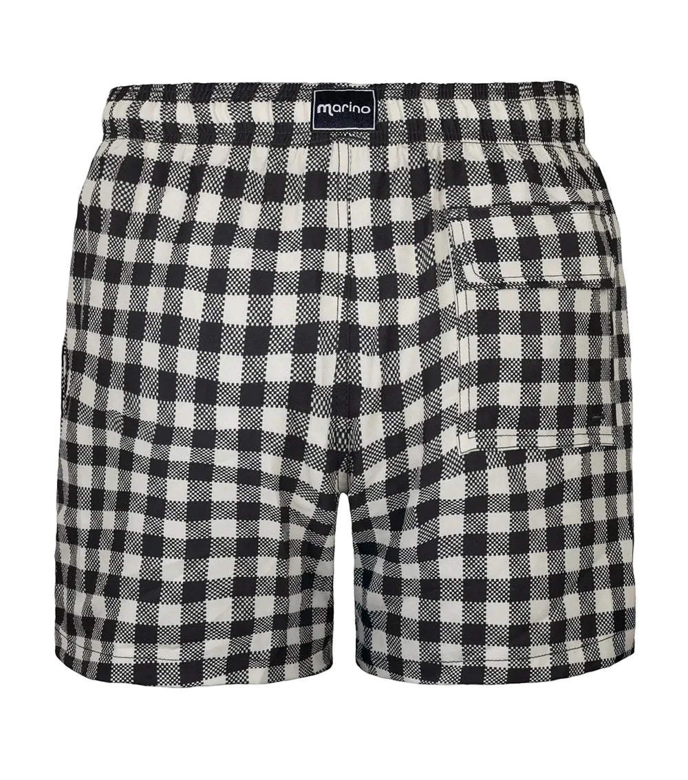 Gingham Men Swim Short