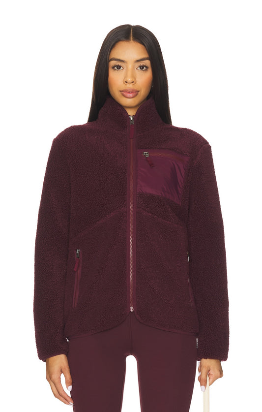HARRIS SHERPA JACKET VINO