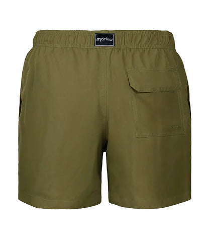 Moss Green Men Solid Swim Short