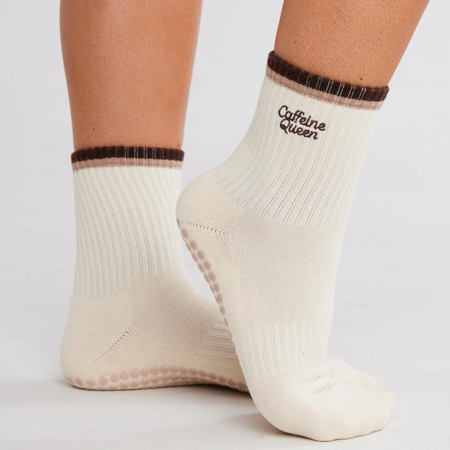Caffeine Queen Grip Socks