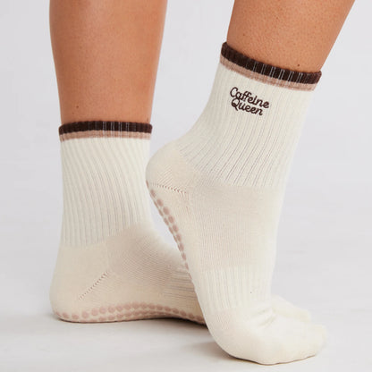 Caffeine Queen Grip Socks