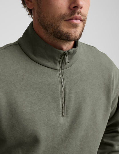 LuxeFleece Men's Half Zip - Dusk Basil