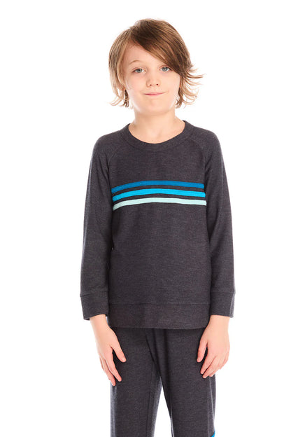 Raglan Pullover With Strappings