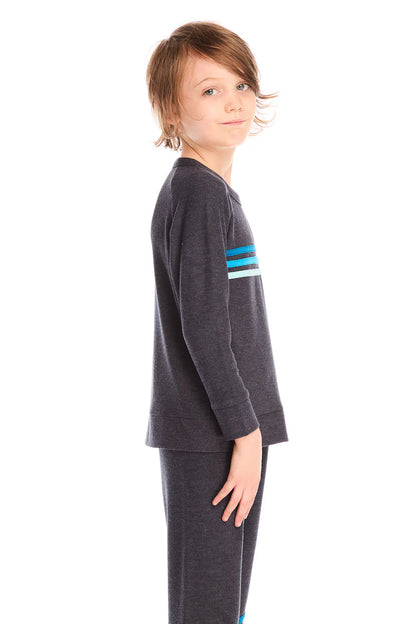 Raglan Pullover With Strappings