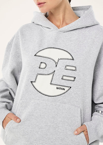VOLTAGE HOODIE - MID GREY MARLE