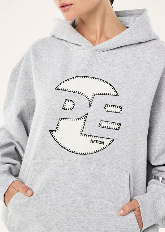 VOLTAGE HOODIE - MID GREY MARLE