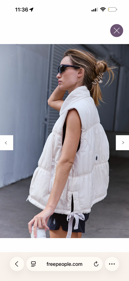 Easy Breezy Puffer Vest - Tofu