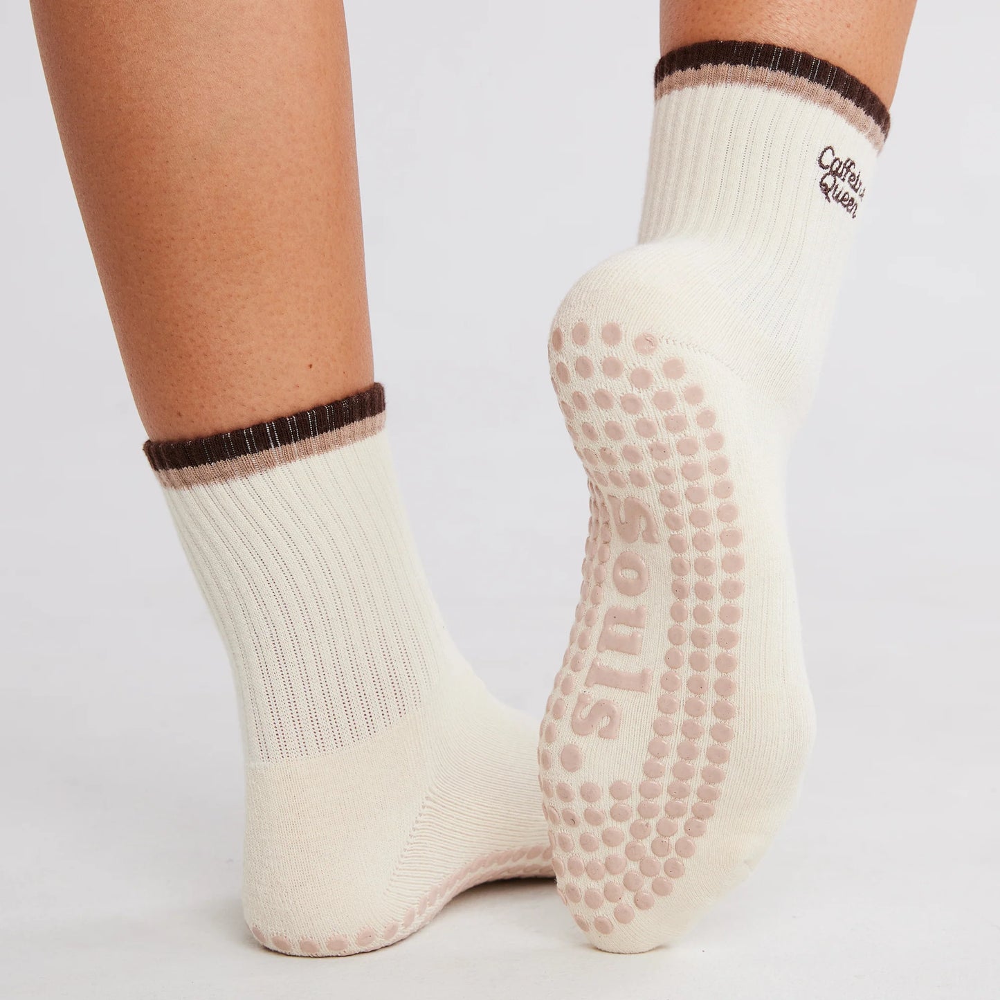 Caffeine Queen Grip Socks