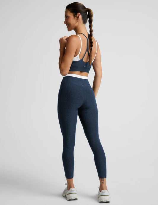 Spacedye Layered High Waist legg - navy