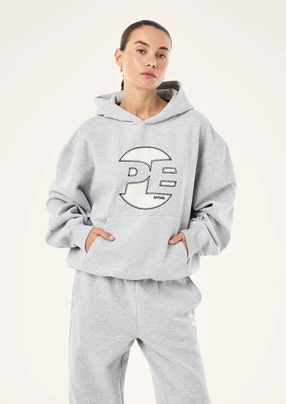 VOLTAGE HOODIE - MID GREY MARLE