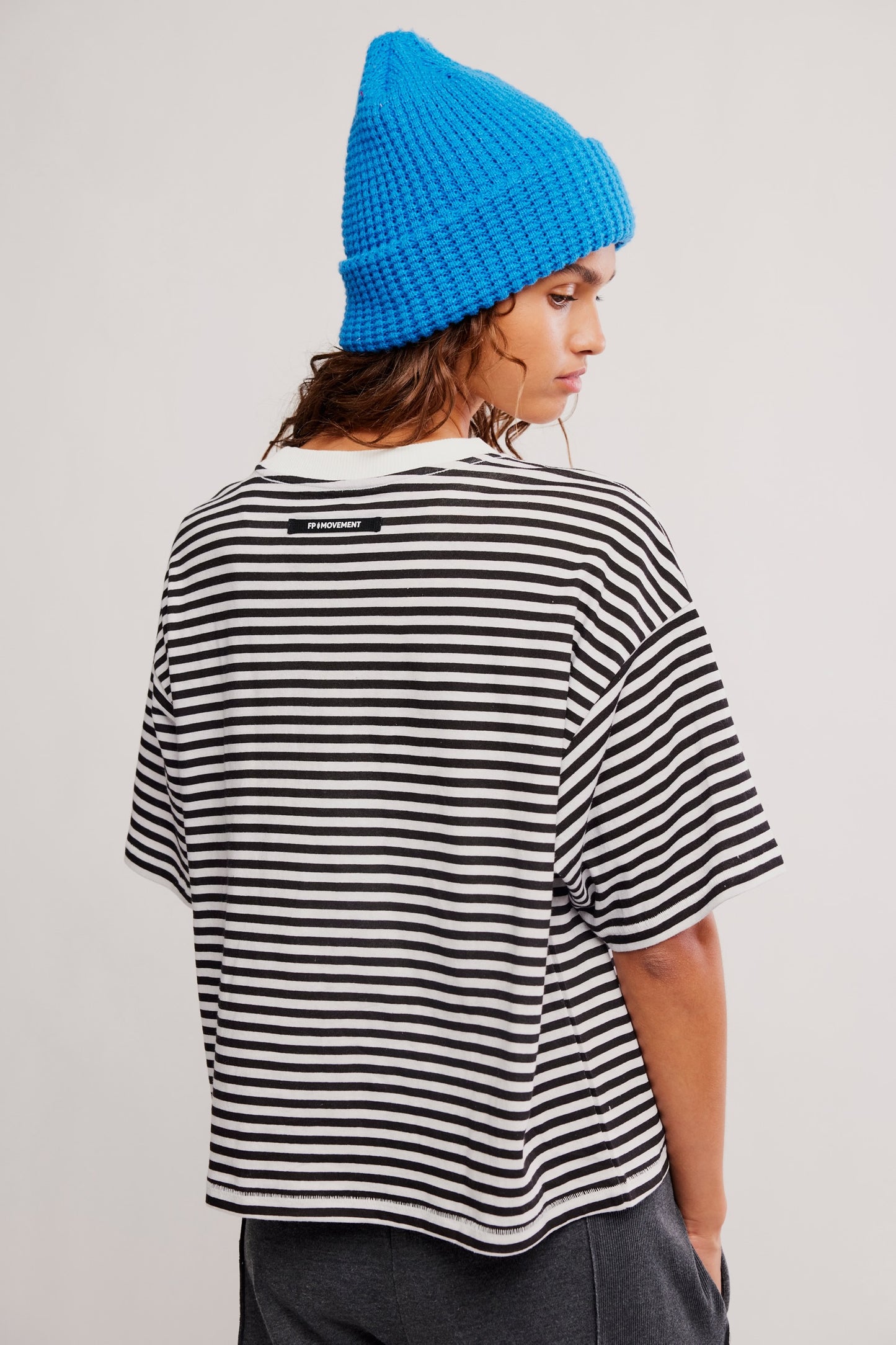 Printed Tackle Tee Black Stripe