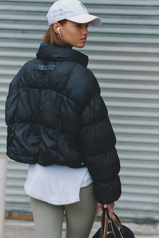 In A Bubble Puffer Jacket - Black