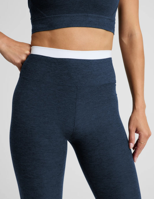 Spacedye Layered High Waist legg - navy