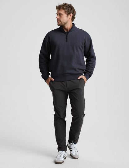 LuxeFleece Men's Half Zip Pullover - Navy