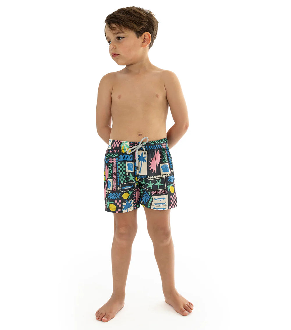 CAPRI BLACK BOY SWIM SHORTS
