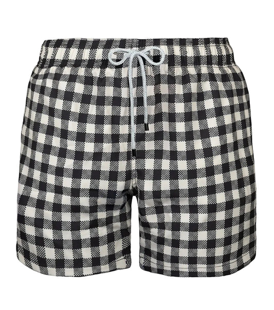 Gingham Men Swim Short