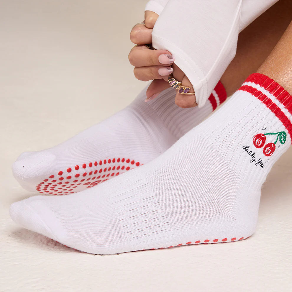 Lucky You Grip Socks