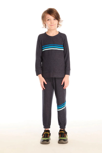 Raglan Pullover With Strappings