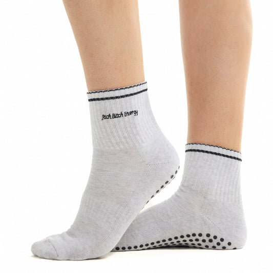 Rich Bitch Energy Grip Socks