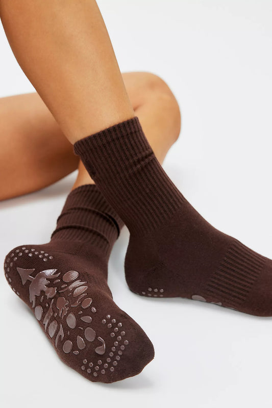 Total Buti Pilates Sock - Chocolate