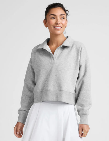 luxefleece collared sweatshirt