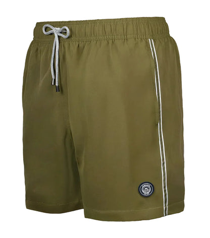 Moss Green Men Solid Swim Short