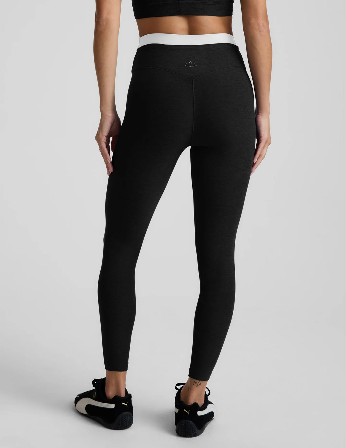 Spacedye Lay High Waisted legg - black
