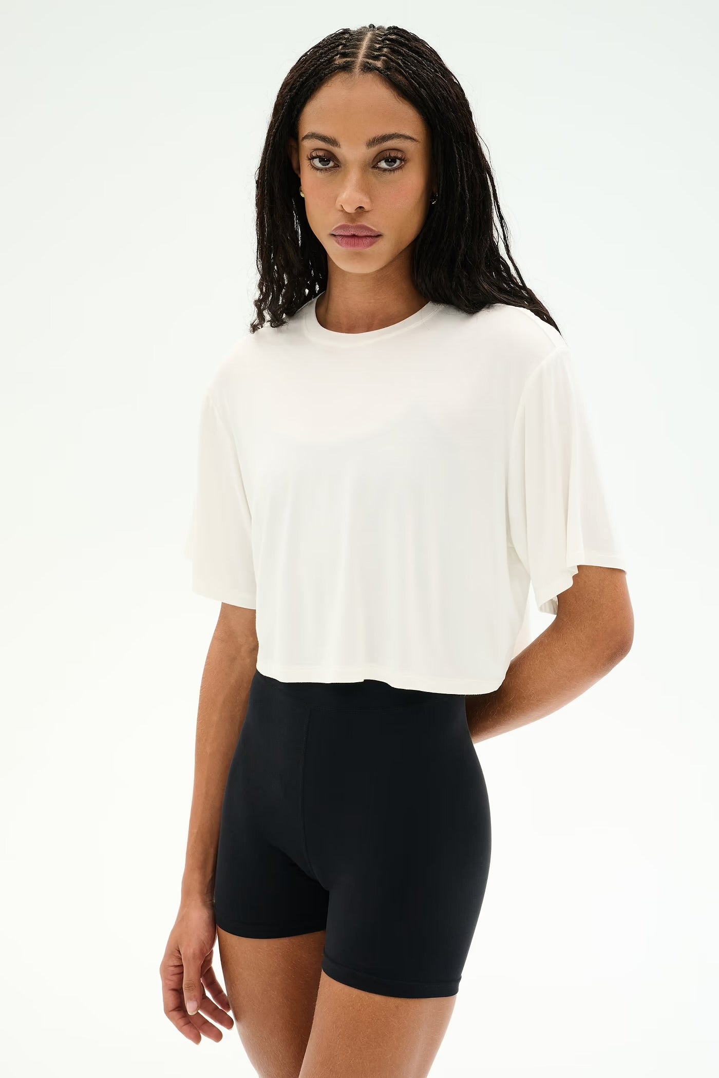 DJUNA OVERSIZED CROP - WHITE