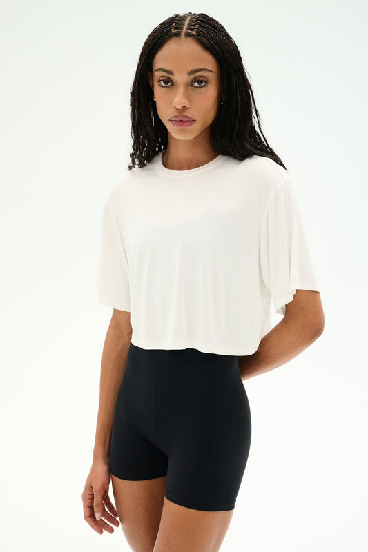 DJUNA OVERSIZED CROP - WHITE