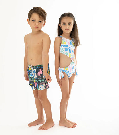 CAPRI BLACK BOY SWIM SHORTS