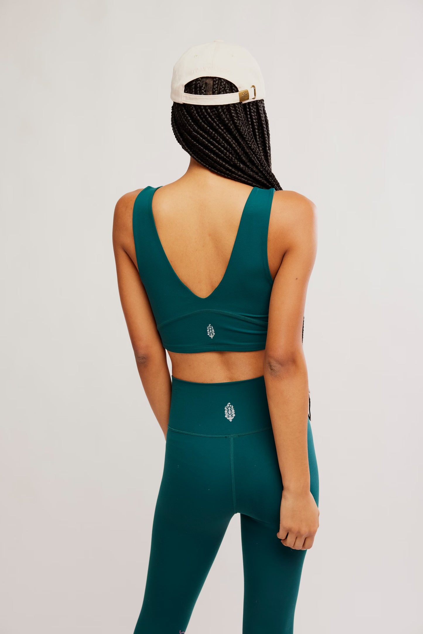 Never Better Crop Cami Evergreen