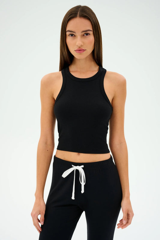 KIKI RIB TANK NEGRO