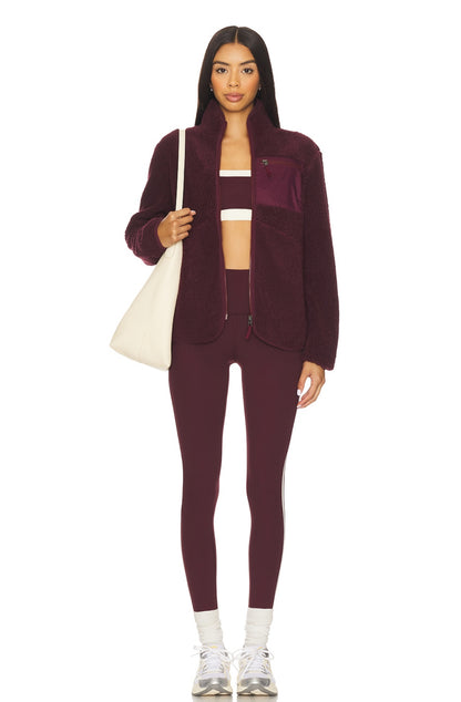 HARRIS SHERPA JACKET VINO