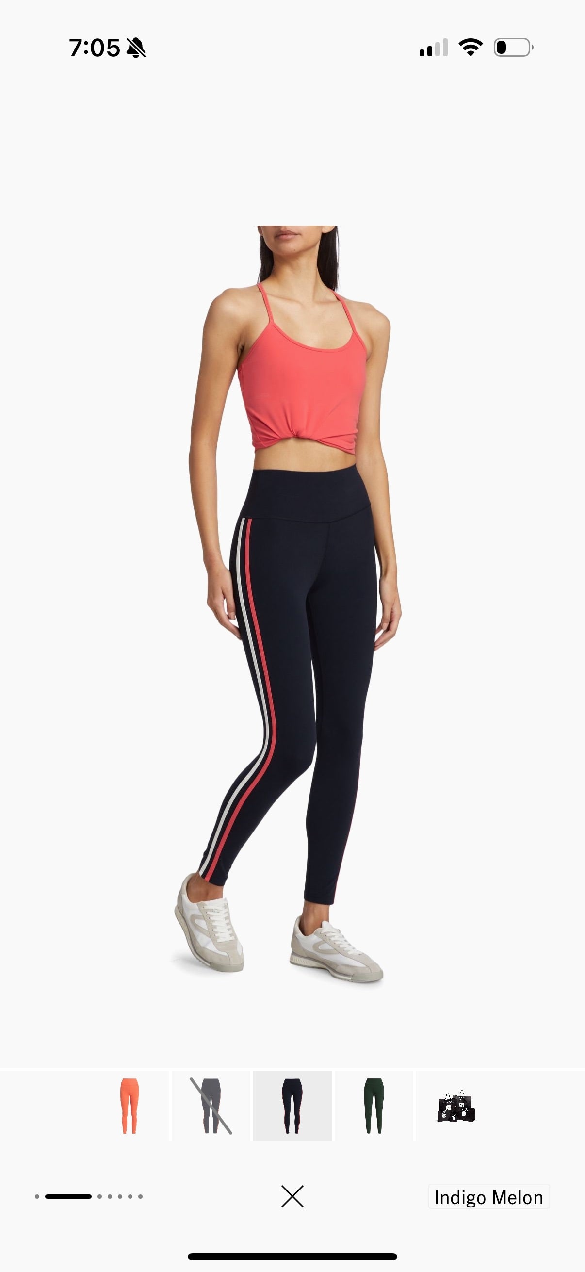 ELLA HW 7/8 TN AZUL MARINO RAYAS