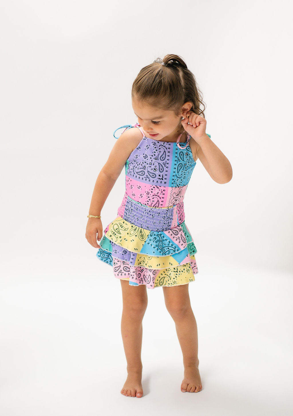 Ruffle Skirt Pastel Bandana