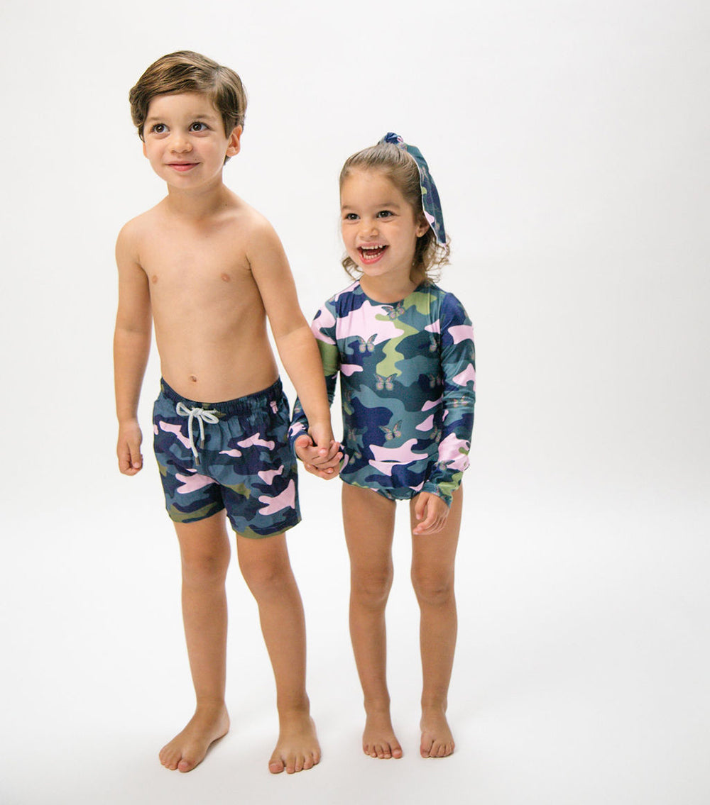 Boy Swim Short Camo