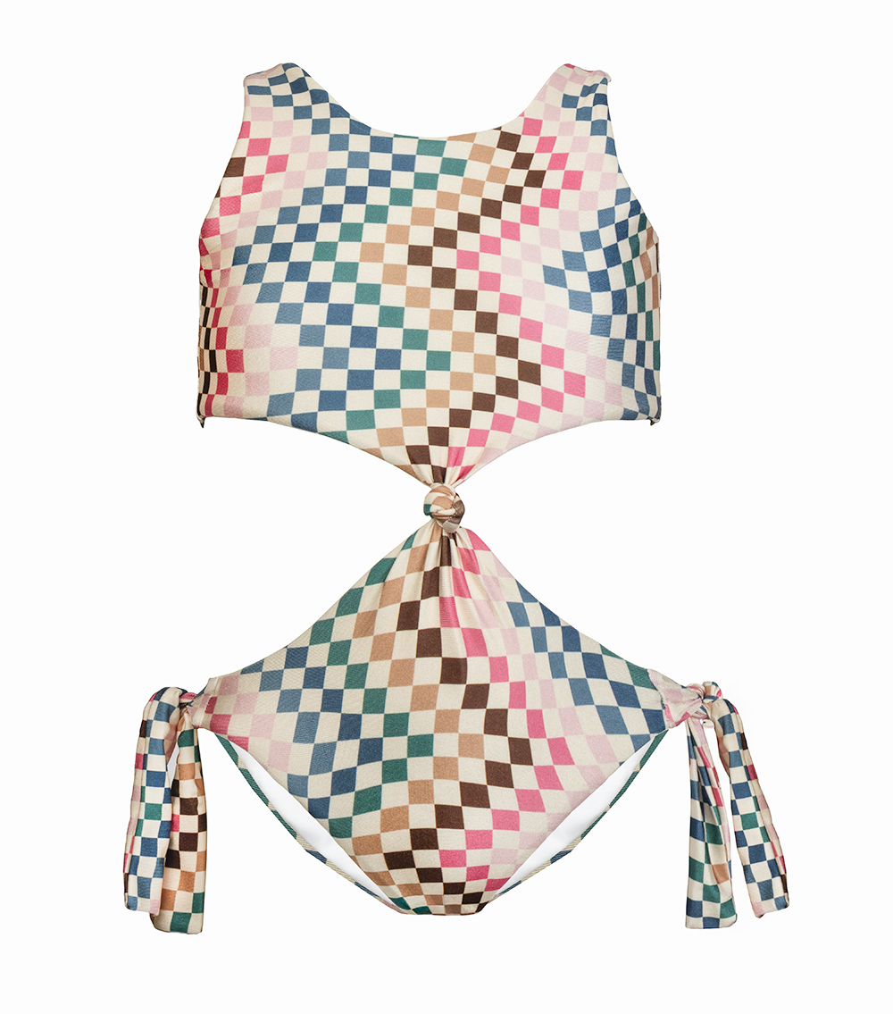 Helena Trikini Chevron Checkers