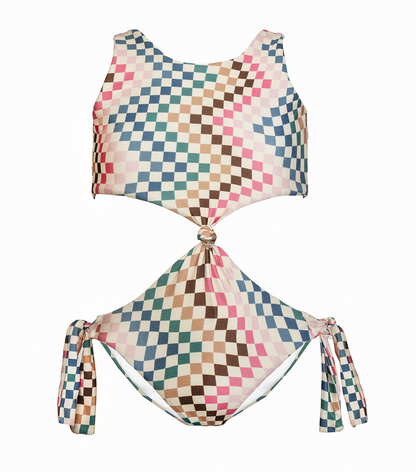 Helena Trikini Chevron Checkers