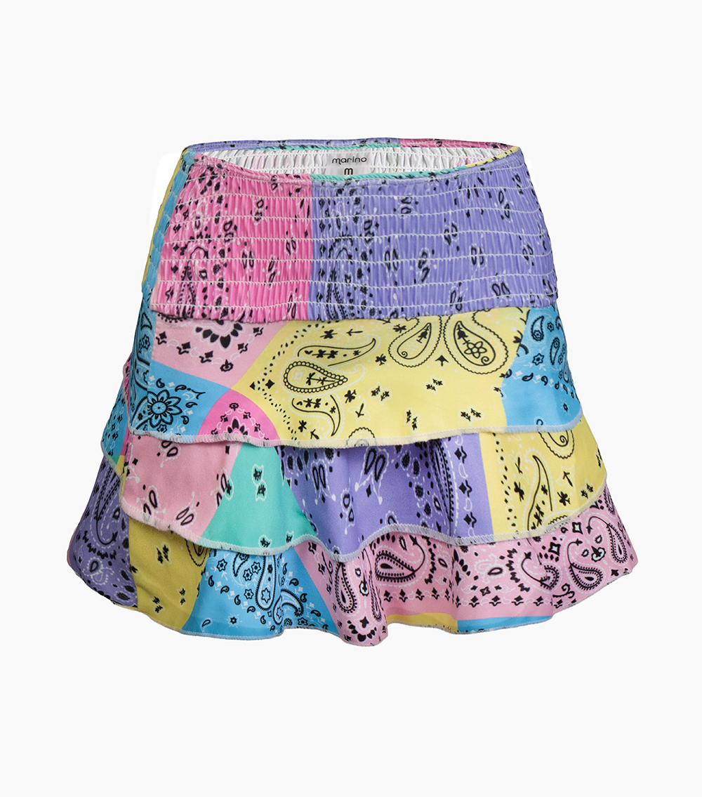 Ruffle Skirt Pastel Bandana