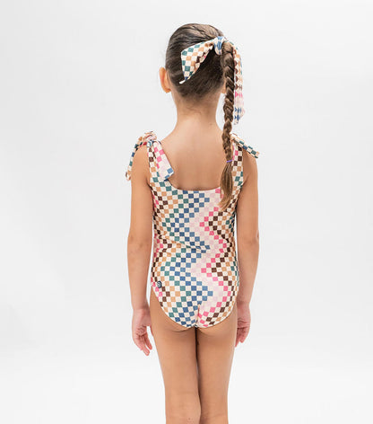 Rosie One Piece Chevron Checkers