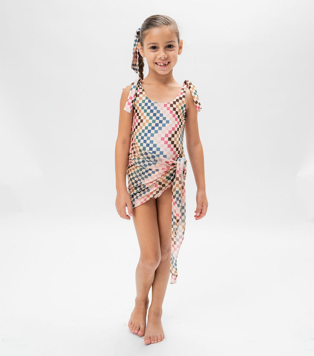 Sarong Chevron Checkers