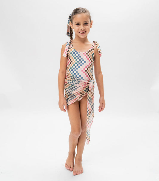 Sarong Chevron Checkers