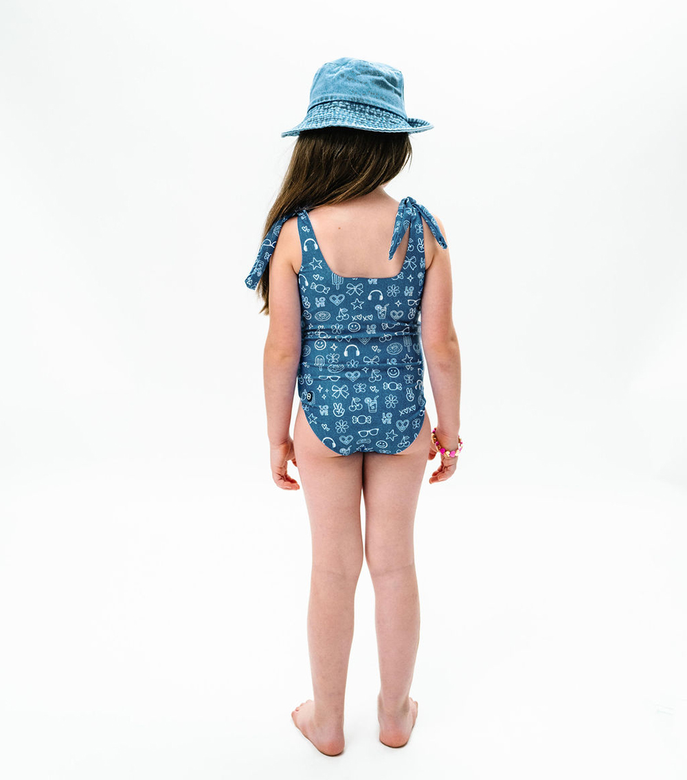 Rosie One Piece Denim Emoji