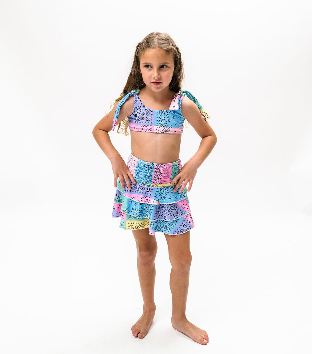 Ruffle Skirt Pastel Bandana